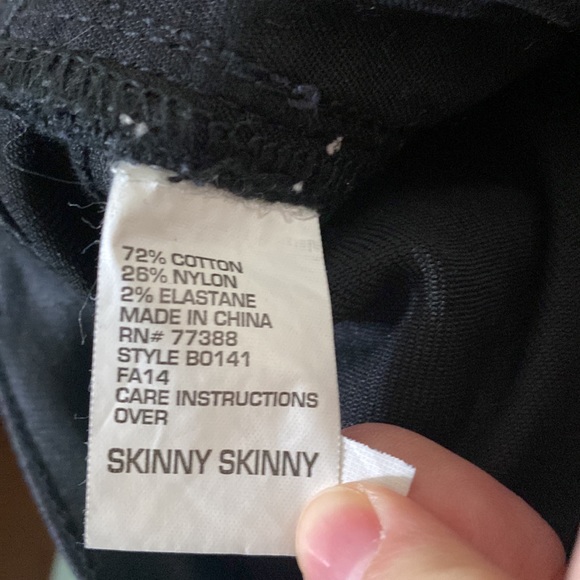 Madewell Skinny Skinny black coated Moto jeans size 26 - Picture 13 of 15